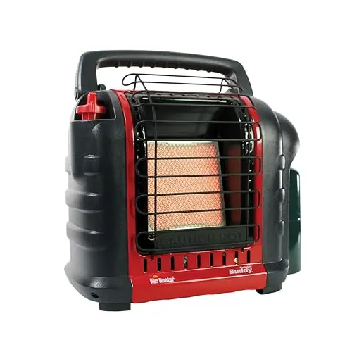 Mr. Heater Portable Buddy 9000 BTU radiant heater in red color