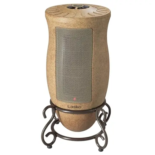 Lasko oscillating ceramic space heater with digital controls and sleek design