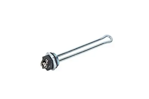 Camco 120V water heater element with low watt density for compact applications