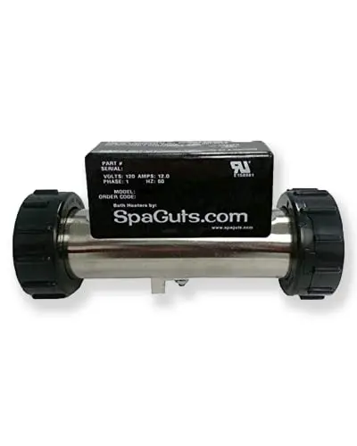 SpaGuts 1.5KW inline bath heater with built-in thermostat