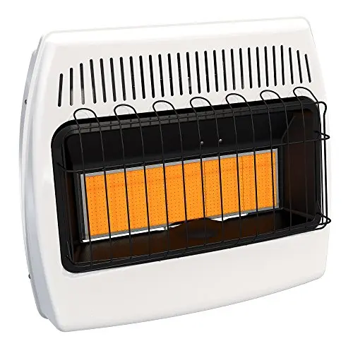 Dyna-Glo 30,000 BTU propane infrared wall heater for garage use