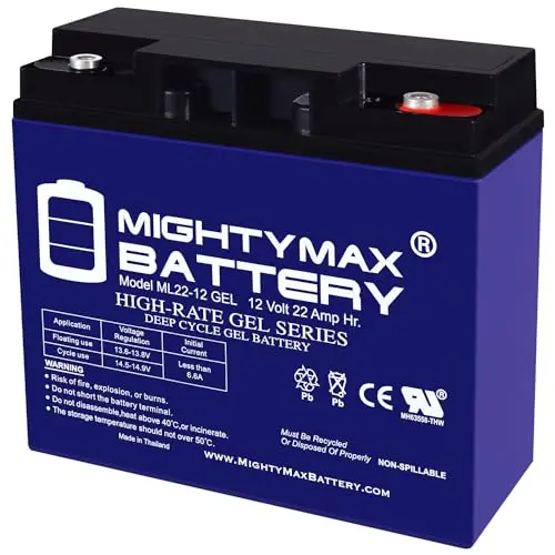 Mighty Max 12V 22Ah GEL type rechargeable battery