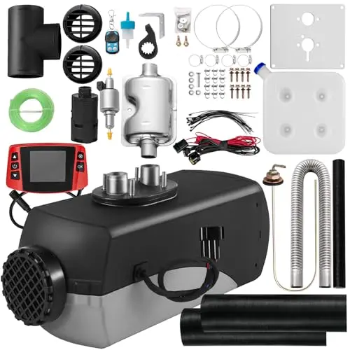 Fiberfly 5KW diesel heater with LCD thermostat