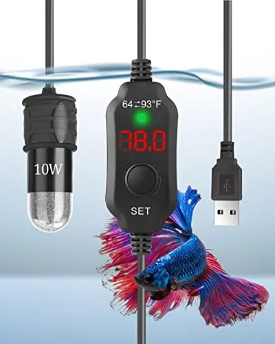 AquaMiracle 10-watt USB-powered mini aquarium heater