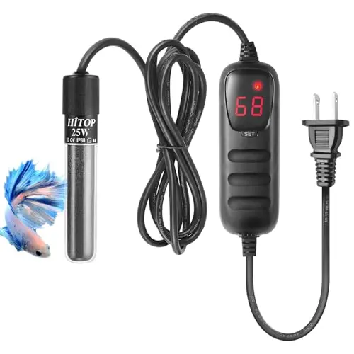 HITOP mini submersible aquarium heater with external temperature controller