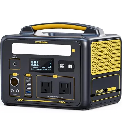 VTOMAN Jump 600X portable power station with expandable battery and multiple ports