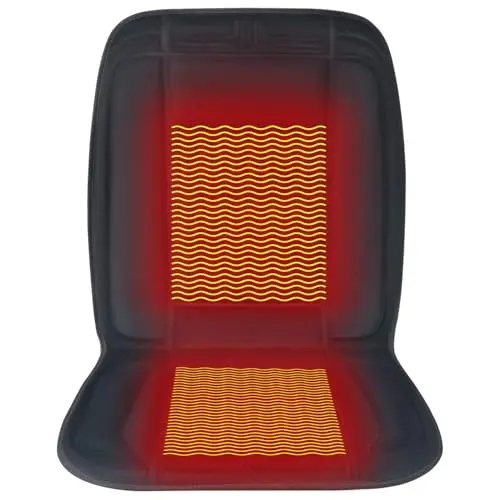 CARSHION wide heated seat cover for full back and hip warmth