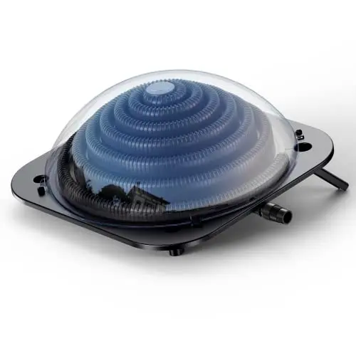 YiViKPE solar pool heater dome with pre-installed connections