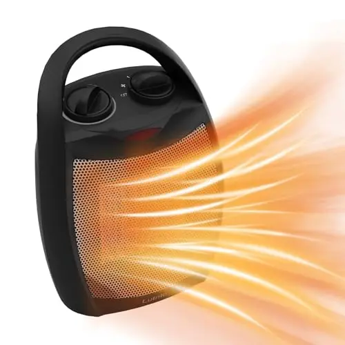 Lutntc ceramic electric heater with multiple settings