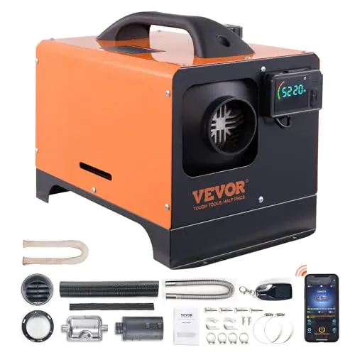 VEVOR 8KW diesel heater with digital display and remote control