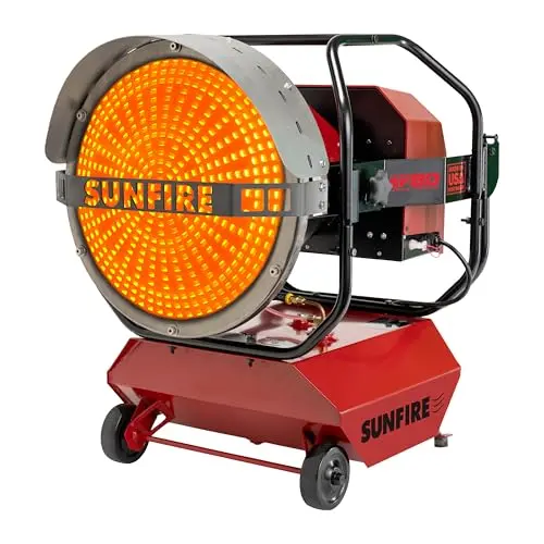 SUNFIRE diesel kerosene radiant heater for large pole barns