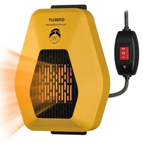 TURBRO 800W dog house heater with built-in fan and waterproof control