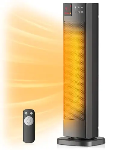 PELONIS oscillating ceramic tower heater with digital display