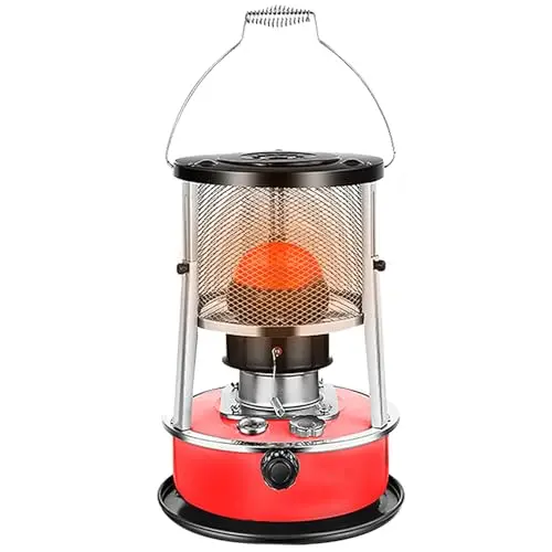 YEXLXLN kerosene heater in red with protective cover
