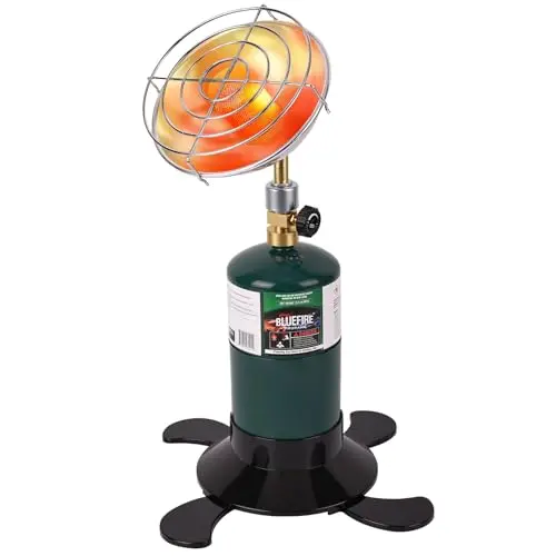 Hotdevil portable propane heater with catalytic burner in silver color