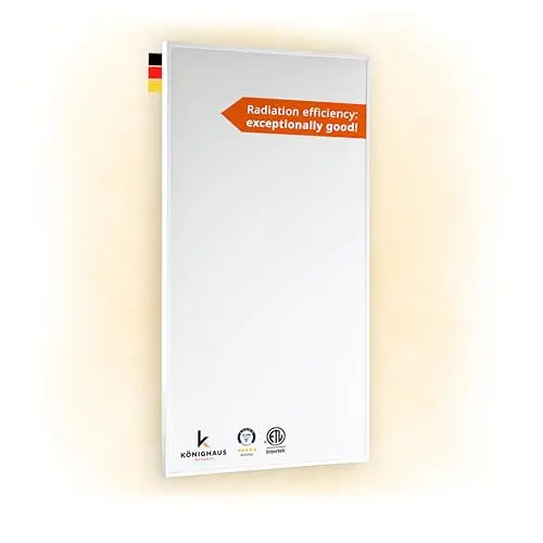 Könighaus infrared wall-mounted heater in white