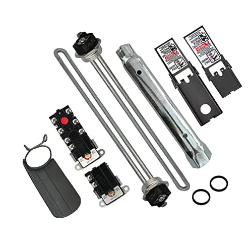 LONG TERM water heater tune-up kit with energy efficient thermostats and quick change tool