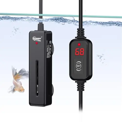 hygger 50W mini aquarium heater with digital controller for small tanks