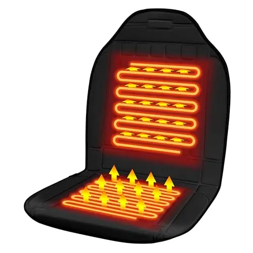 Vindobil heated seat warmer showing quick heat technology