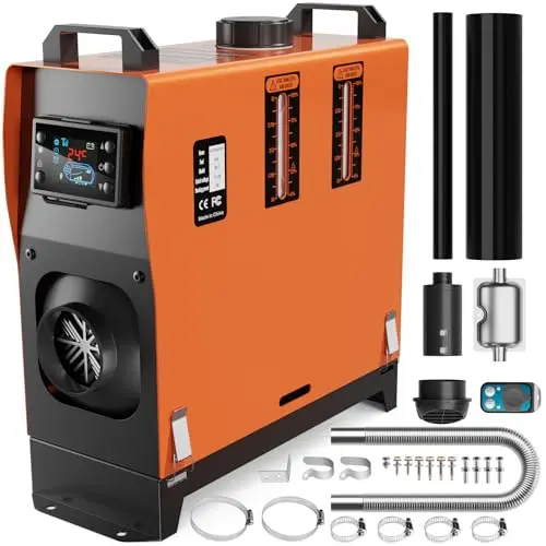 BreAro 8KW all-in-one diesel heater with LCD monitor for tents
