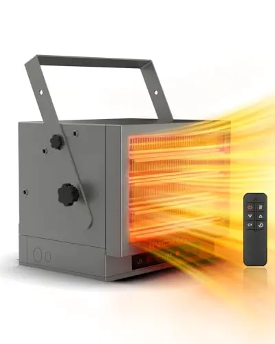 InoKraft ceiling mount garage heater with digital controls