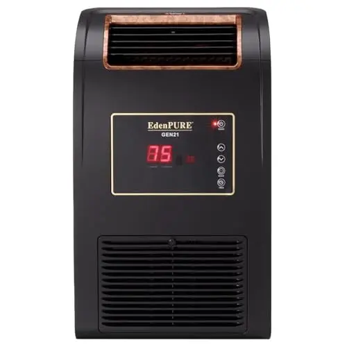 EDENPURE infrared heater with bladeless fan for well house heating
