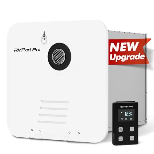 RVPart Pro RV tankless water heater with copper heat exchanger