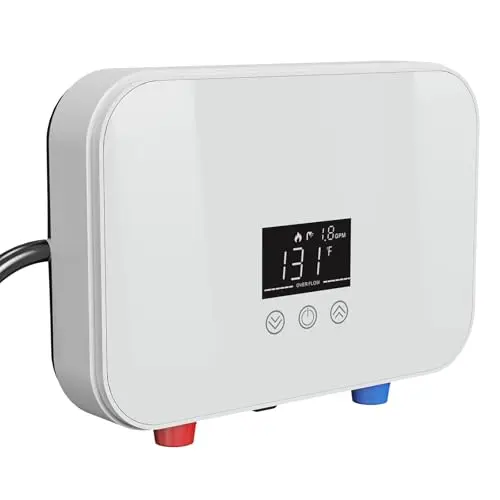 Kweetle 6000W electric tankless water heater with digital display