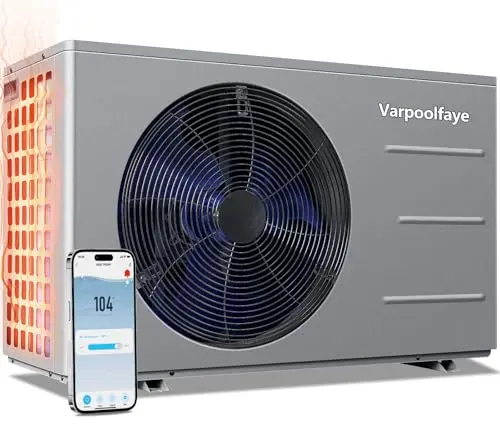 Varpoolfaye 30000 BTU electric pool heater with dual modes
