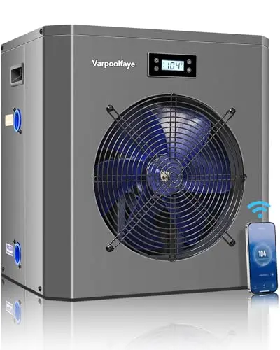 Varpoolfaye 16000 BTU electric pool heat pump with digital display