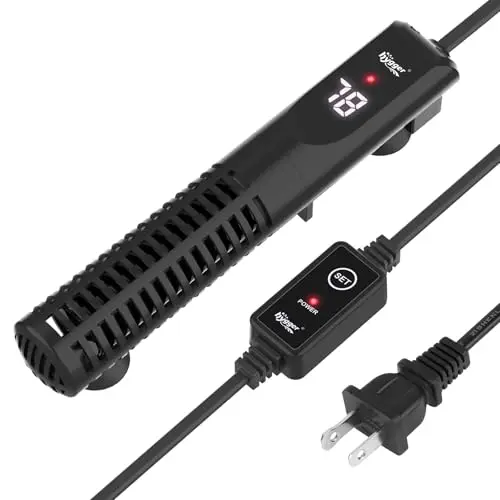 hygger ceramic submersible aquarium heater with external controller