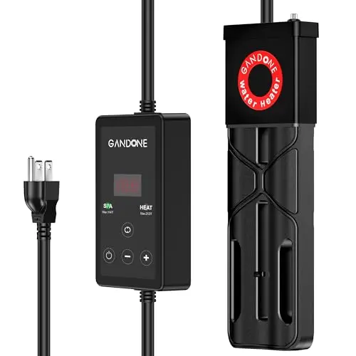 GANDONE dual spa water heater with cast aluminum structure and digital display