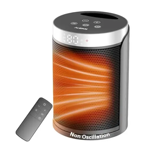 AUBKN small portable electric heater with remote control