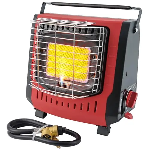 GASPOWOR dual fuel outdoor heater for camping