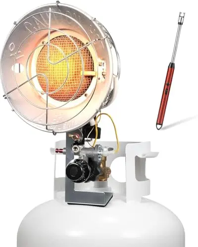 GASPOWOR outdoor propane heater with USB lighter