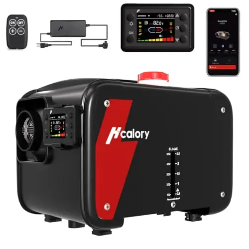 HCALORY 8KW diesel heater with app control and efficiency features