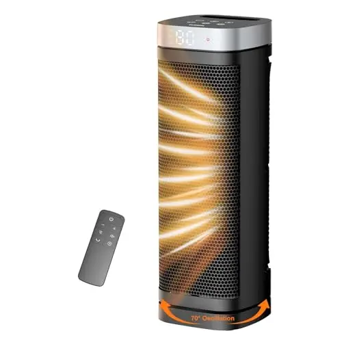 WINHL tower space heater with oscillation feature