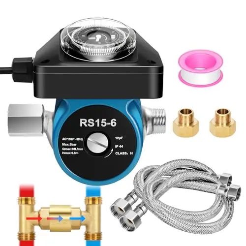 Xiozugibi blue recirculating pump kit with brass sensor valve