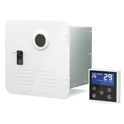 AstrVoy tankless water heater with LED control panel