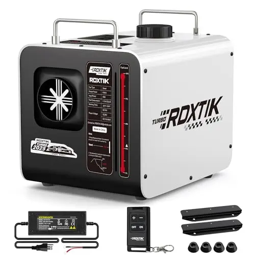 RDXTIK 8KW diesel heater in white with multiple voltage options