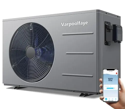 Varpoolfaye 40,000 BTU electric pool heater for medium to large inground pools