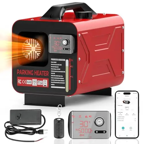 GEARLASSO 8KW diesel heater with AI control and external venting