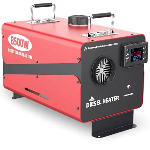 Kedite 8500W diesel heater with LCD display and compact form