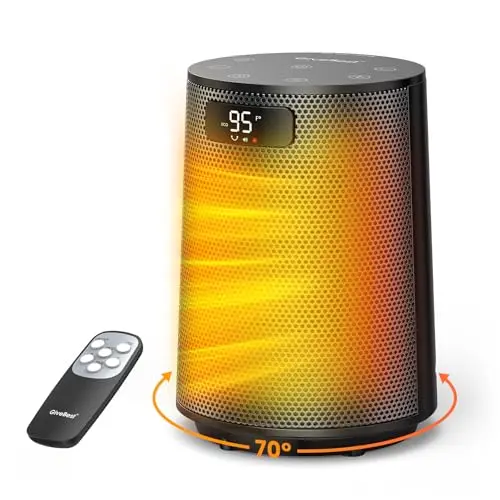 GiveBest oscillating electric heater with remote control