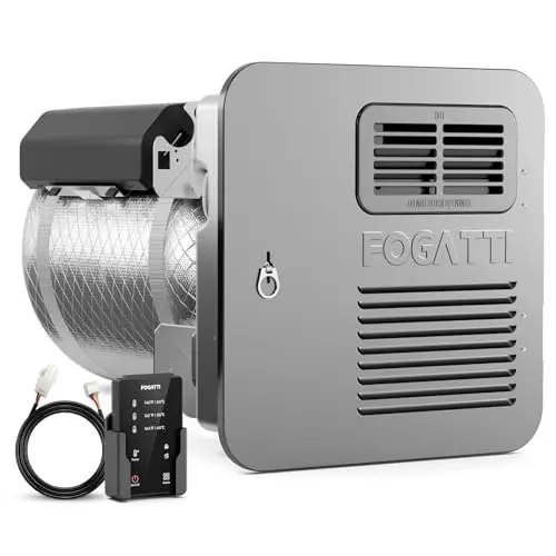 FOGATTI hybrid tank water heater with gray finish