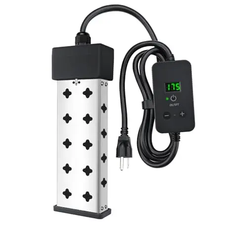 AMOZOK immersion water heater with digital display and temperature control features