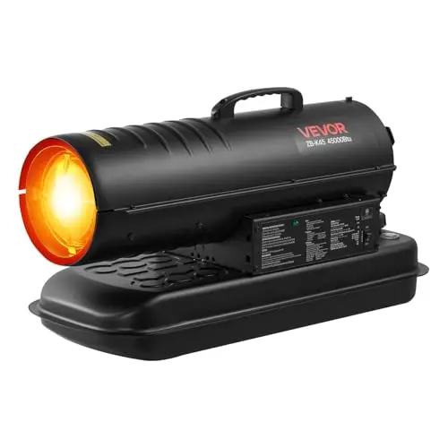 VEVOR portable torpedo heater with wheels and carrying handle