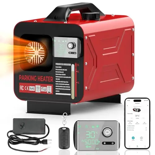 ISINMOTOR 8KW diesel heater with app, remote, and LCD control